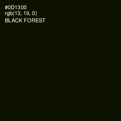 #0D1300 - Black Forest Color Image
